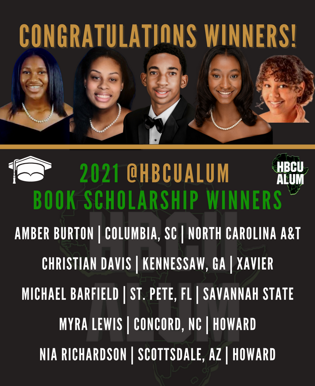 2021 Scholarship Winners