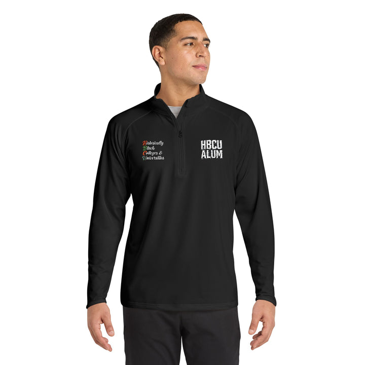 Quarter-Zip Embroidered Pullover