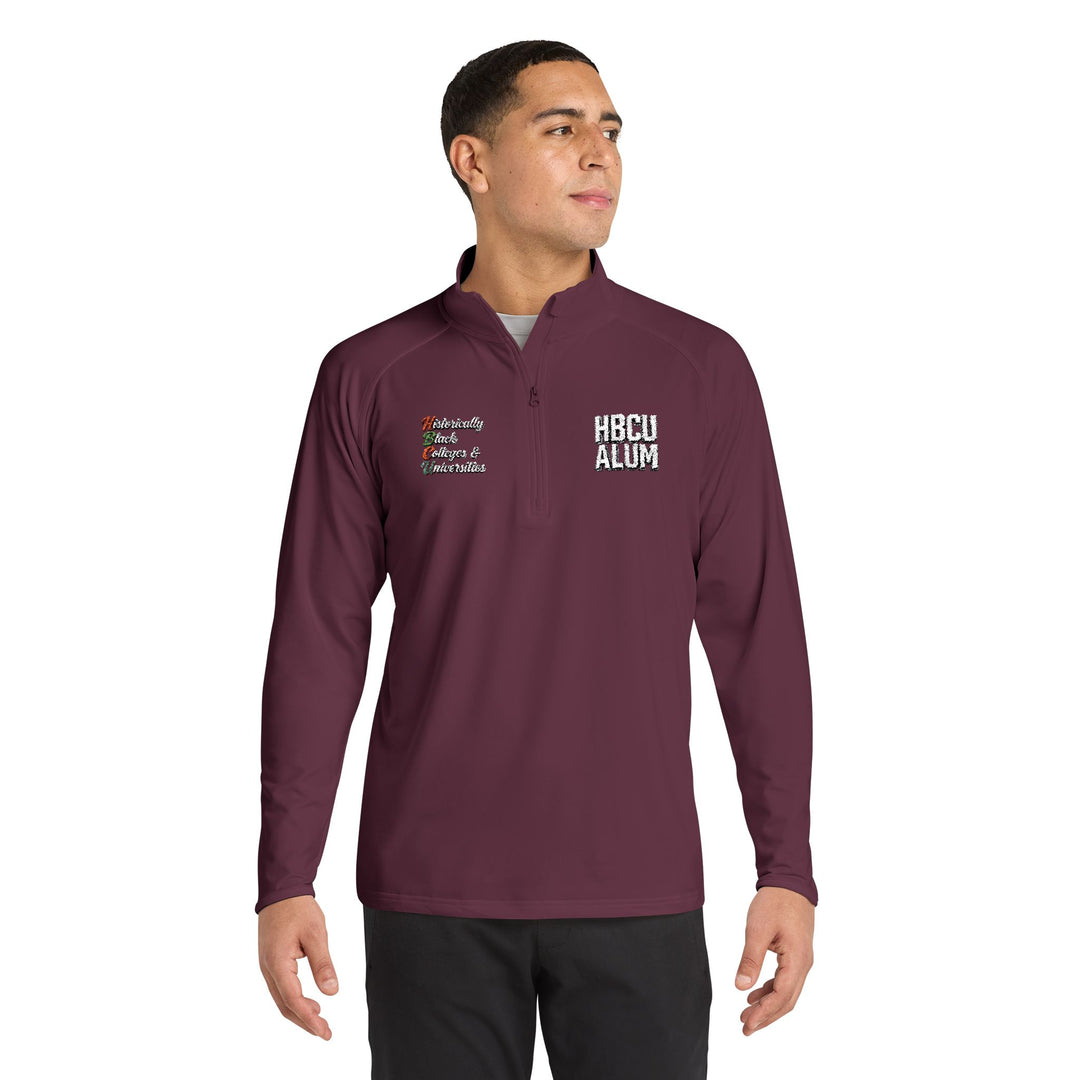 Quarter-Zip Embroidered Pullover