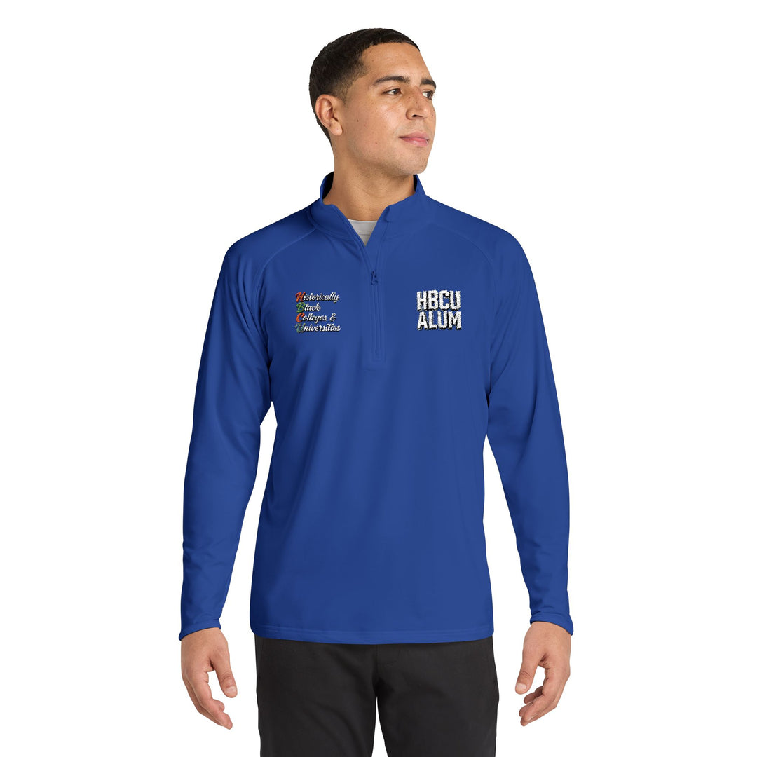 Quarter-Zip Embroidered Pullover