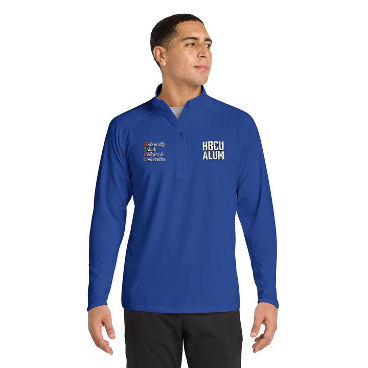 Quarter-Zip Embroidered Pullover