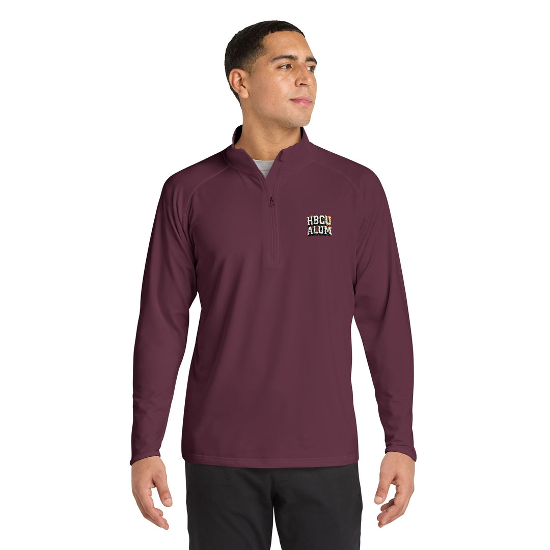 Quarter-Zip Embroidered Pullover