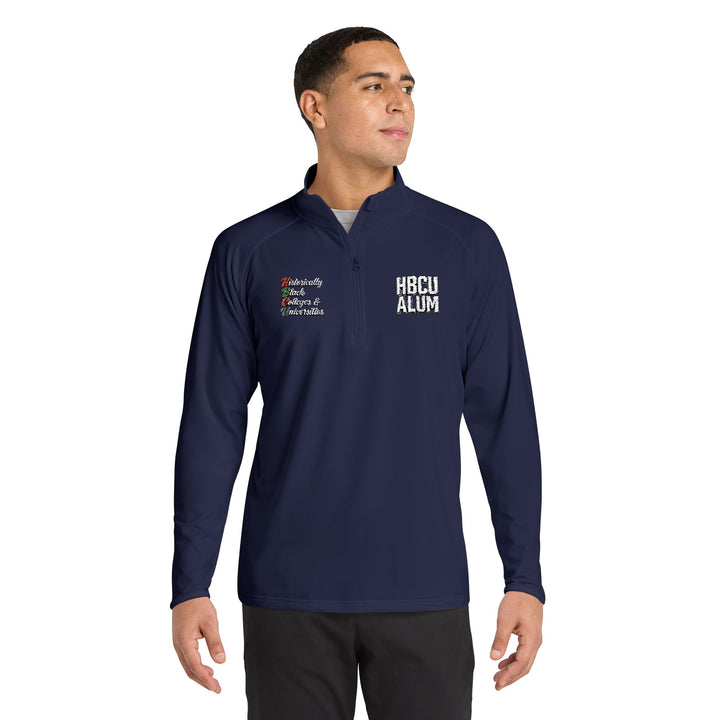 Quarter-Zip Embroidered Pullover
