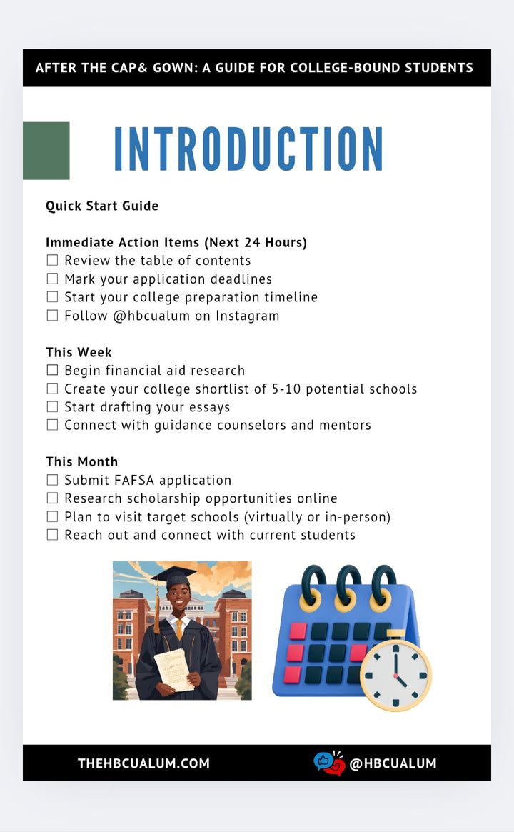 After The Cap &amp; Gown: A Guide For College-Bound Students
