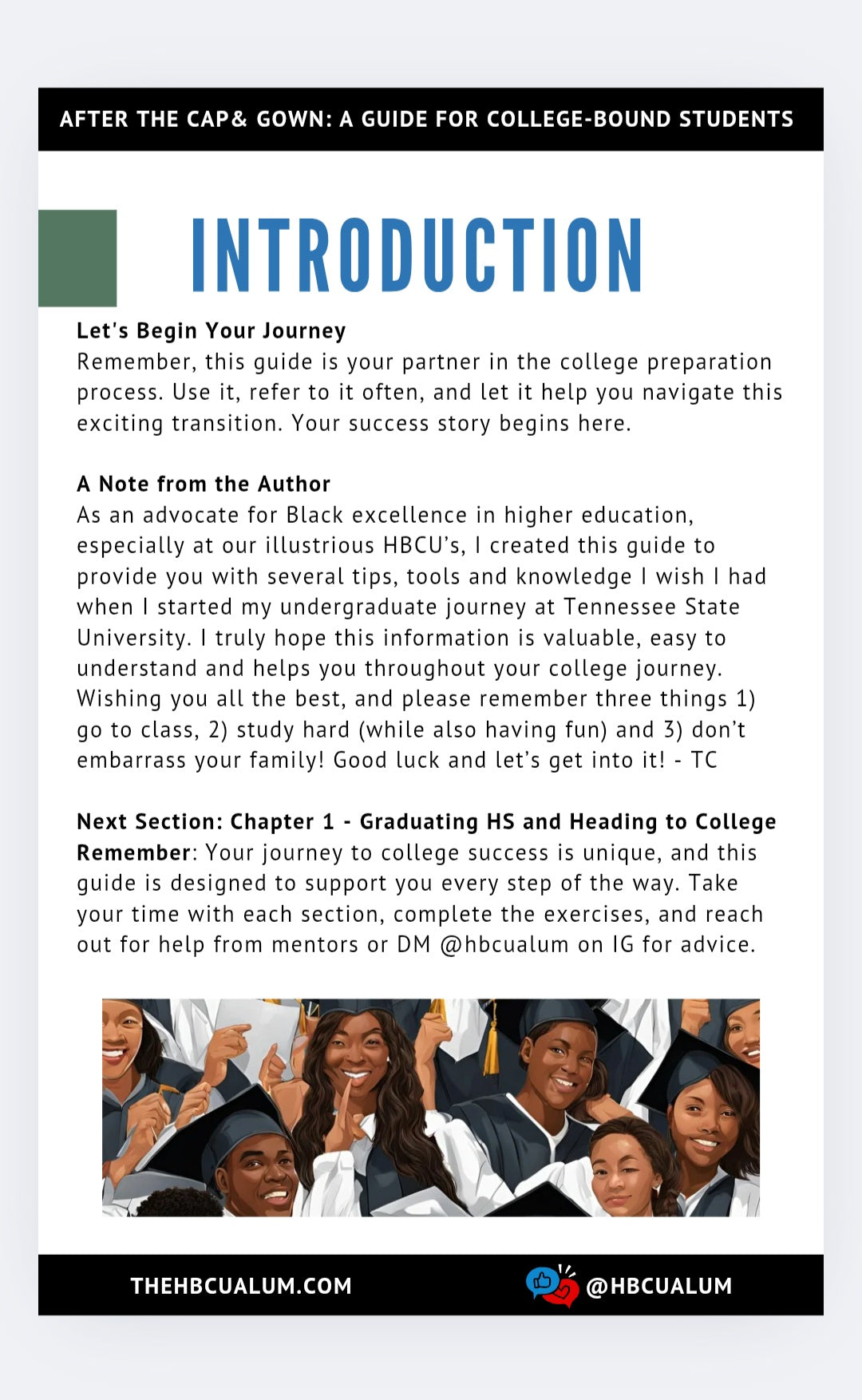 After The Cap & Gown: A Guide For College-Bound Students