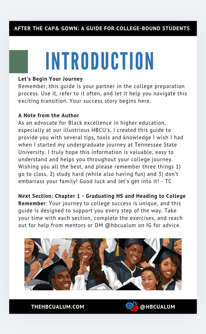 After The Cap &amp; Gown: A Guide For College-Bound Students