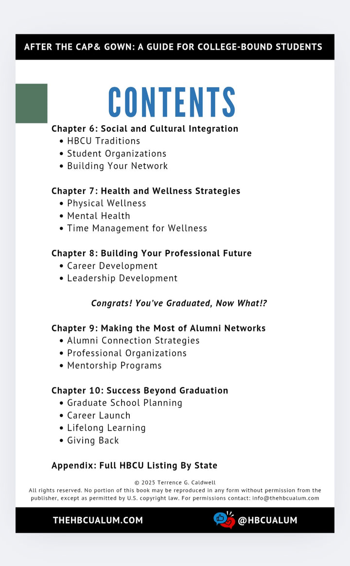 After The Cap &amp; Gown: A Guide For College-Bound Students
