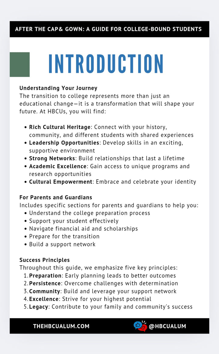 After The Cap &amp; Gown: A Guide For College-Bound Students